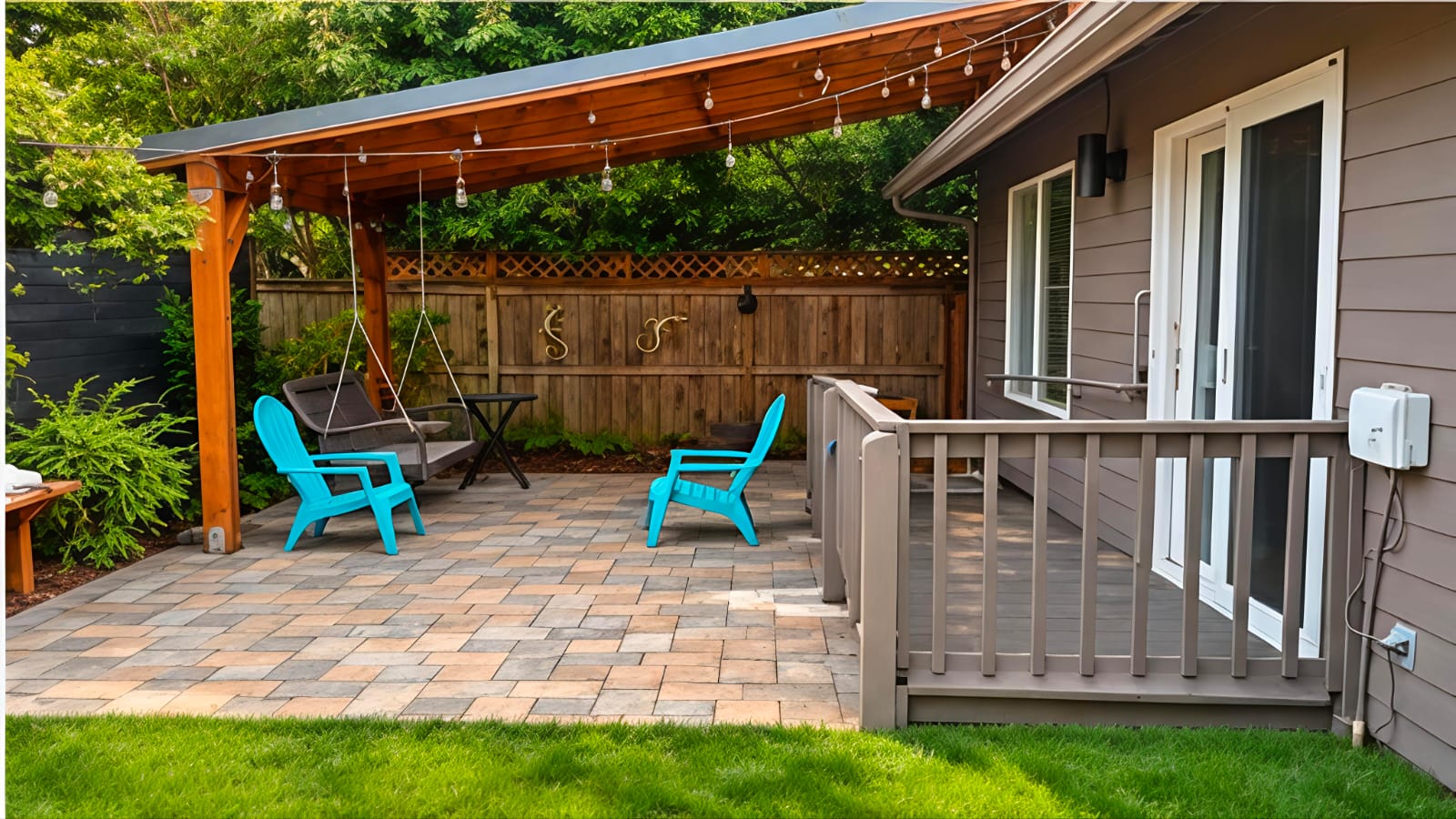 Backyard outdoor space at Markie Adult Care Home